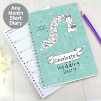 Personalised Purple Ronnie A5 Bride Wedding Diary Extra Image 3 Preview